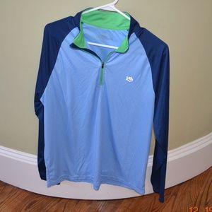 SOUTHERN TIDE L/S PERFORMANCE QUARTER ZIP SHIRT